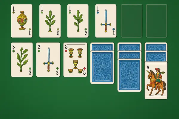 solitario baraja española