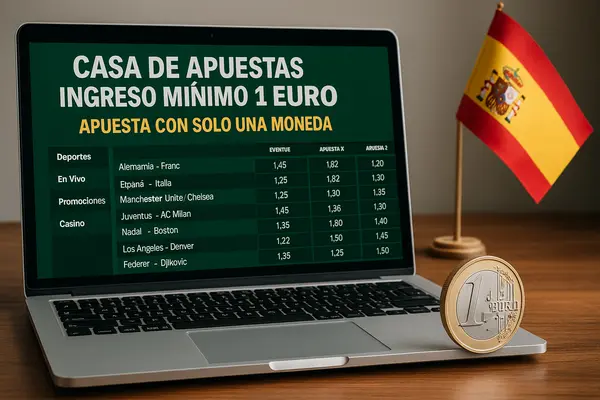 casa de apuestas ingreso minimo 1 euro